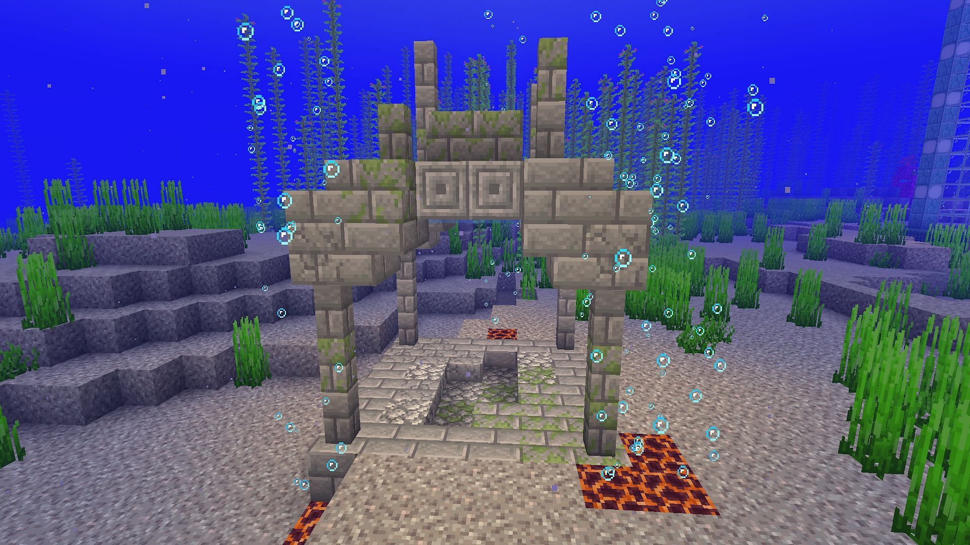 An example of a small custom ruin (Image via Mojang)